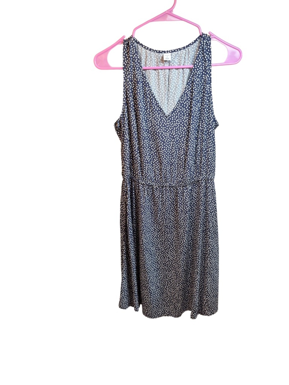 Old Navy Navy and White Polka Dot Sleeveless Dress Size Small New